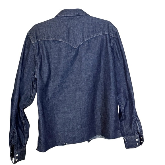 Levi's Dark Blue Button Down Shirt - Picture 5 of 9